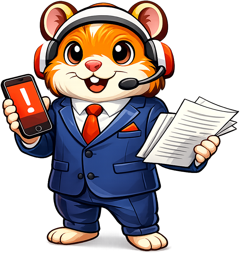 AlertHamster manager mascot